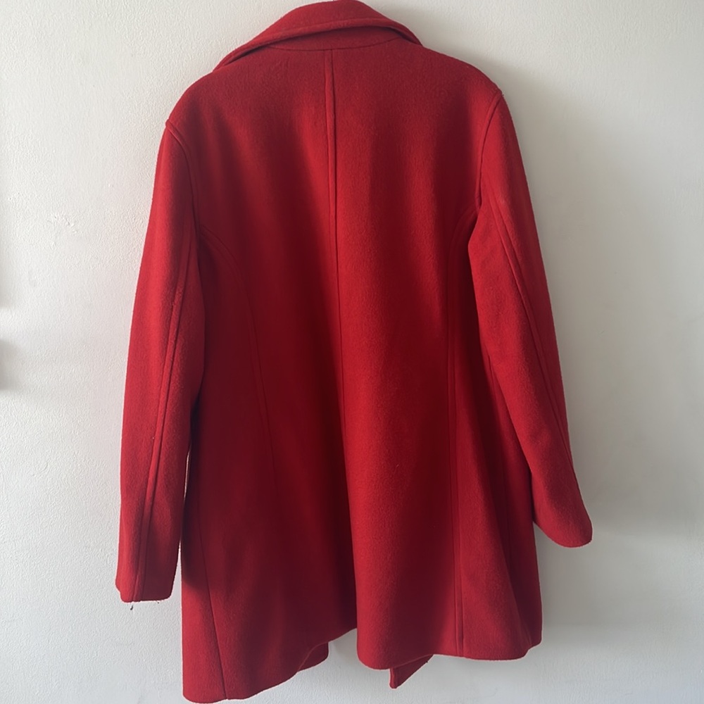 Red Full Length Old Navy Pea Coat View 5